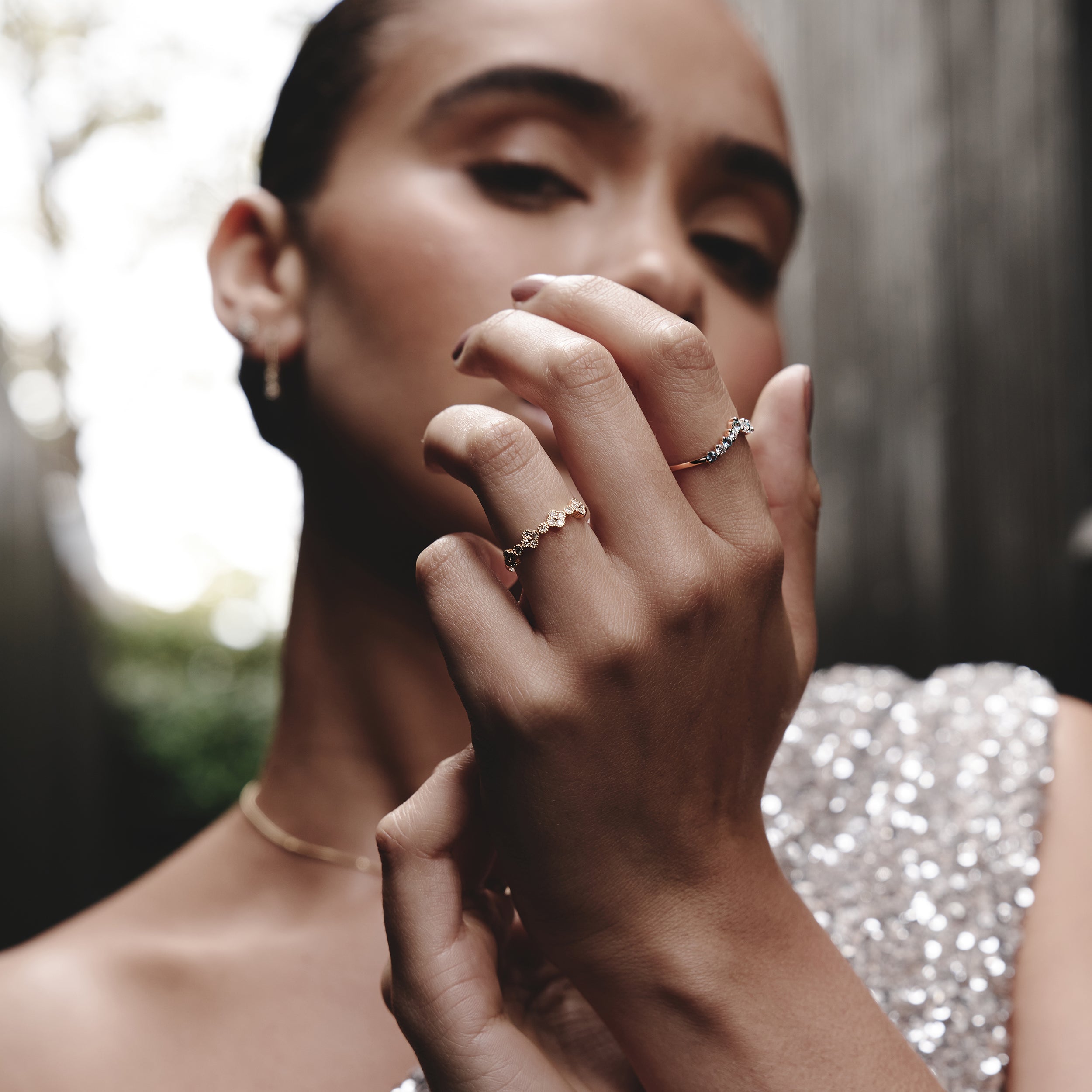 Alegria Lab Daimond Ring 0.27ct in 925 Silver